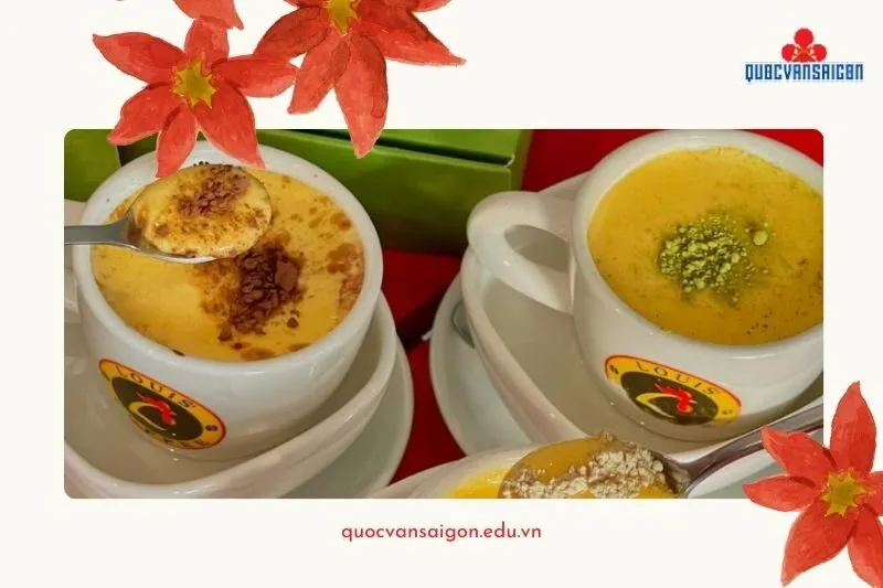 cafe trứng Louis' Coffee